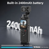 AT-M105 Pocket Gimbal Vlog Camera, 4K HD Handheld Video Camerablack64GB V1300-ATM105-BLACK-64GB