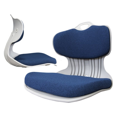 2X Slender Chair Posture Correction Seat Floor Lounge Padded Stackable BLUE V274-FT-SLDC-BU-X2