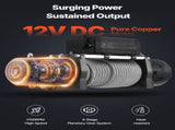 Electric Winch, 5400 kg Load Capacity, 12V DC Truck Winch with 9.1 mm x 24 m Steel Rope, Wireless & V952-GSSDDJP120003DUL4001V9