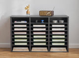 Literature Organizer, 24 Compartments Office Mailbox with Adjustable Shelves, Wooden Mailbox Sorter V952-WJJEKBHB24G93KUELV0