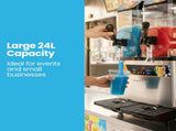 POLYCOOL 24L Double Tank Commercial Slush Machine, Digital Control Panel, SAA Approved, Juice and V219-FDSSLSPY24LB