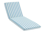 Gardeon Outdoor Chaise Lounge Cushion Lounge Chair Pad Sunbed Mattress Blue OLC-LOUNGE-STP-BU