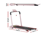 Everfit 3 in 1 Treadmill Electric Walking Pad with Incline Foldable for Home Gym Pink TMILL-400H-INC-PK