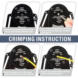 DT12 Crimper 4 Way Indent,8 Impression iCrimp Closed Barrel Type Deutsch Crimper V201-IWD0012BL8AU