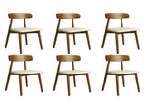 Levede 6x Dining Chairs Kitchen Chair CH1113-2-WAX3