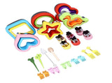 26PCS Sandwich Cutter and Sealer Set Stainless Steel Bread Cookie Vegetable Fruit Cutters Shapes V1294-YM0901-3118230321211