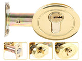 Single Cylinder Deadbolt Zinc Alloy Keyed Door Lock Bedroom Door Deadbolt Lock V1369-AZ3-W-16399