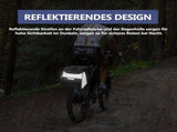 Waterproof Bike Trunk Bag 8 Liter, Black Rear Rack Bag with Reflective Elements and Detachable V1237-ZY-924-063