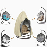 Egg Chair Cover, Waterproof Swing Egg Chair Cover with Zipper, Wind-Proof Swing Chair Cover with V1366-AZ2-W-08553