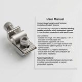 Grounding Lug 6.7mm Aluminium Alloy Rail Connector for Solar Roof, Ground Mount & Carport Systems V1258-DP02-C-2173