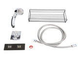 High Pressure Shower Head with Handheld Hose Shelf Switch Filter Nozzle Wall Mounted Pressure V1294-YM0901-3112240051711