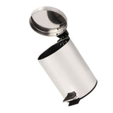 3L Household Stainless Steel Step Pedal Trash Can Dustbin Rubbish Garbage Bin Container V1294-YM0901-3112200048811