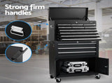Giantz 13 Drawer Tool Box Cabinet Chest Toolbox Storage Garage Organiser Black TB-13DR-103-BK