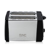 RAF R.262 Dual-Slot Toaster with Stainless Steel Finish, Adjustable Browning Control, and Dual-Sided V1341-ZY-T78TL86Z-SILVER