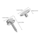 90Sets Snap Fasteners Kit for Fabric Sewing Durable Stainless Steel Canvas Snap Buttons V1366-AZ2-W-22601
