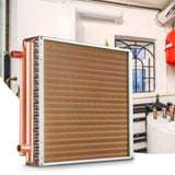 20"x 20" Heat Exchanger Water to Air 3-Row 3/8" Copper Ports 242 Fins V952-CPGSHRQ202001R9UUV0