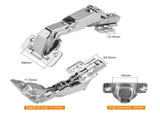 165&deg & 135&deg Soft Close Cabinet Hinges for Lazy Susan Bifold Doors, Concealed European Hinges, Full V1107-994-21441
