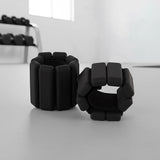 2-Piece Ankle & Wrist Weights 2kg Pair Adjustable Workout Bangles V63-952761
