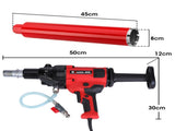 BAUMR-AG 1800W 120mm Handheld Core Drill & 76mm Diamond Drill Bit Combo, for Concrete Coring Hole V219-DRLCREBM12H-76