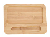 Wood Butter Dish with Clear Glass Lid Cutting Tool Easy to Clean Butter Container for Cheese Cake V1294-YM0901-3118250117111