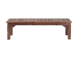 Gardeon Garden Benches Garden Seating Backless Timber Seat 120cm Brown ODF-BENCH-120-CC