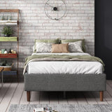 Bed Frame Mattress Foundation Double V264-BFS-206F-DGR-DL-1
