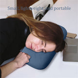 Memory Foam Nap Pillow 14x10 Inch Portable Travel Pillow Soft Neck with Removable Washable Cover for V1366-AZ2-W-18072
