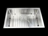 550x455mm Handmade 1.5mm Stainless Steel Undermount / Topmount Kitchen Sink with Square Waste V63-817893