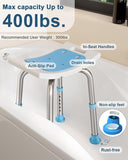 Shower Chair for Shower, 400 lbs Adjustable Shower Stool with Suction Feet, Shower Seat for V1079-CHAIR01