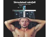Cefito 8'' Rain Shower Head Set Handheld Square High Pressure wins TapChrome SHOWER-A2-SQ-8-SI-TAP