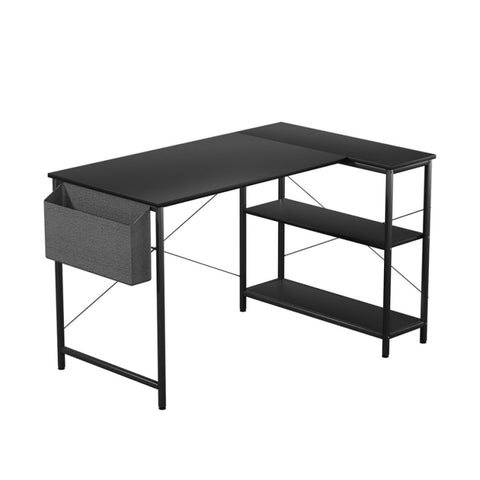 Levede L Shaped Computer Desk Corner Desk Black DH1052-100-BK