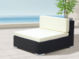 2PC Gardeon Outdoor Furniture Sofa Set Wicker Rattan Garden Lounge Chair Setting FF-SOFA-BK-C