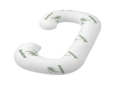 Giselle Bedding Pregnancy Pillow for Side Sleepers C-Shaped Body Pillow with Bamboo Fiber Cover, PILLOW-MAT-C-BAM
