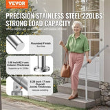 VEVOR 31.5in 80cm Handrails for Outdoor Steps for Porch Deck Stainless Steel V952-BXGDLZFS80CM27A3MV0