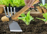 15inch Handheld Hoe,Garden Hoe Rake Hand Tool,Heavy Duty Bend Gardening Tool,Stainless Steel and V1366-AZ2-W-26620