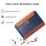 13-14 Inch Microfiber Notebook Liner Bag - Blue & Brown PRL-5058455750DBT