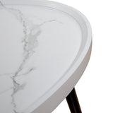 Oval Coffee Table Mid Century Modern Minimalist Display V63-921071