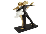 Romantic Couple Dancing Sculpture Decoration Resin Elegant Couple Ballet Dancer Statue Figurine V1294-YM0706-3115230054812