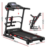 Everfit Treadmill Electric Home Gym Fitness Exercise Machine w/ Sit Up Bar 420mm TMILL-420-M06-SUB