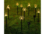 Solar Christmas Garden Stake Lights, 5-point Star, Snowflake, Tree Bell, Reindeer LED Outdoor V1263-JX-1723