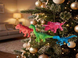 Christabelle 4 Dinosaur Christmas Ornaments Assorted Novelty Figures 15cm Xmas Tree Decorations 112_SHD2014