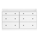 Artiss 6 Chest of Drawers - PETE White FUR-S-CDR-02-WH-AB