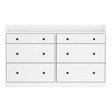 Artiss 6 Chest of Drawers - PETE White FUR-S-CDR-02-WH-AB