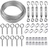 30M/2mm stainless steel wire set with M5 tensioner for plants, clotheslines and railings V1188-ZXY-131-066