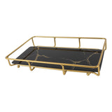 Bathroom Vanity Tray Modern Stylish Anti Slip Kitchen Sink Countertop Storage Organizer L Black V1294-YM0710-3112230084114