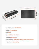 6Mil Plastic Sheeting Roll 24 x 100 FT Heavy Duty Polyethylene Black V952-SLM24FT100FTKVEHIV0