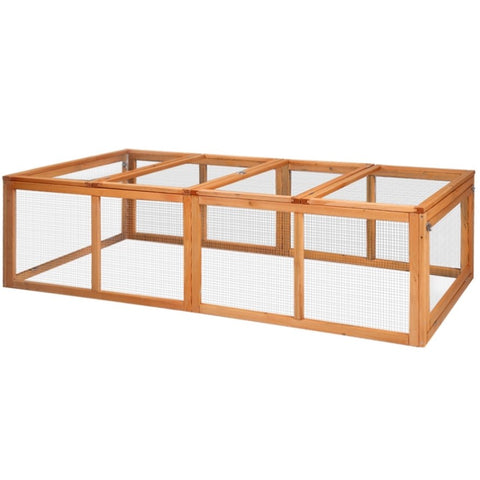 i.Pet Chicken Coop Rabbit Hutch 180cm Extra Large Wooden Chicken House Run XL Hen Cage PET-GT-RR-4