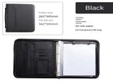 Zippered Portfolio Organizer, Leather Padfolio Binder, Professional Business Binder, Organizer for V1189-WXFWAL-20260319-01465