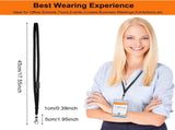Breakaway Neck Lanyards Key Chain - Black Badge Lanyards or ID Badge Holders, Comortable Neck Straps V1259-DP01-F-377