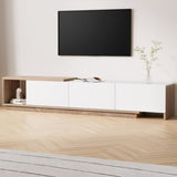 Artiss TV Cabinet Entertainment Unit Stand Extendable White Oak FUR-W-EXT-TV190-WH-AB